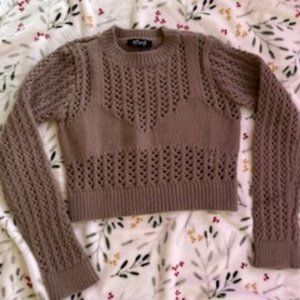# BEYOUTY CROPPED KNIT SWEATER